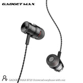 GADGET MAX - B721 3.5mm In-Ear Universal Buddy Wired Earphone - Black
